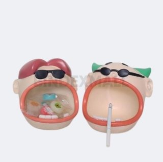 BINDEXMALL - big mouth character resin ashtray - B