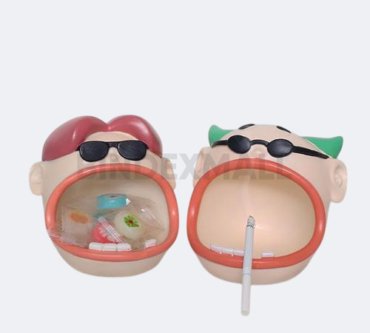 BINDEXMALL - big mouth character resin ashtray - B