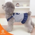 Hancraft Baju Anjing Bear Denim Dress Harness - Gambar 4