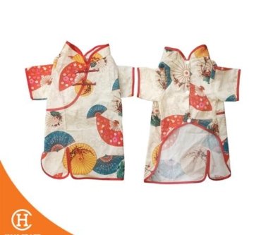 Baju Anjing Cheongsam Dress Dog Clothes 1
