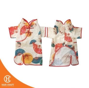 Baju Anjing Cheongsam Dress Dog Clothes 1