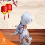 Hancraft Baju Anjing Cheongsam Dress Dog Clothes - Gambar 2