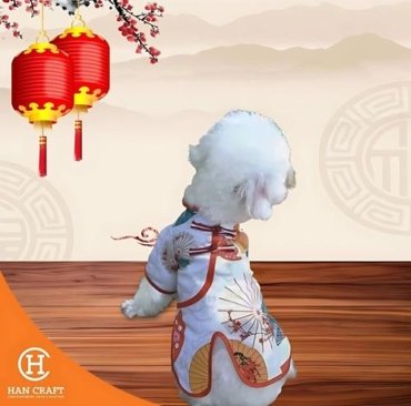 Baju Anjing Cheongsam Dress Dog Clothes