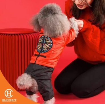 Baju Anjing Jumpsuit Cheongsam Dog Clothes