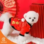 Hancraft Baju Anjing Pet Coat Dog Chinese Style - Gambar 3
