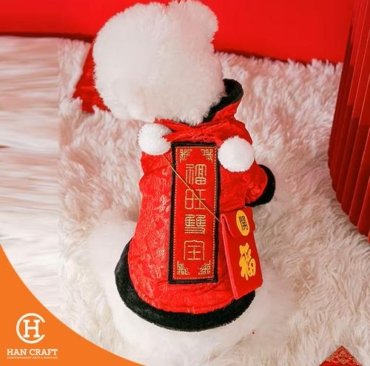 Baju Anjing Pet Coat Dog Chinese Style