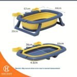 Hancraft Bak Mandi Bayi Crabby Silicone Foldable Baby Bathtub - Gambar 4