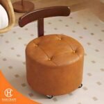 Hancraft Bangku Mini Stool Chair With Backrest - Gambar 2