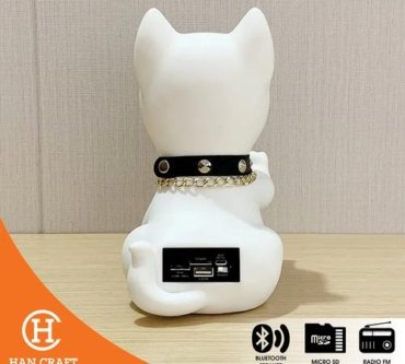 Dekorasi Bluetooth Portable Mini Dog Speaker 1