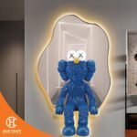 Hancraft Dekorasi Dinding Kaws Led Light Wall Painting - Gambar 5