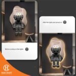 Hancraft Dekorasi Dinding Kaws Led Light Wall Painting - Gambar 2