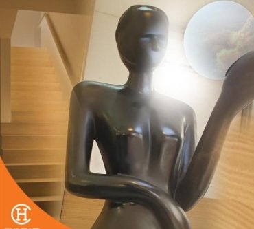 Dekorasi Lampu Humanoid Standing Sculpture Floor Lamp 2