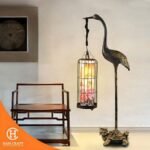 Hancraft Dekorasi Lampu Luxury Crane Decorative Floor Lamp