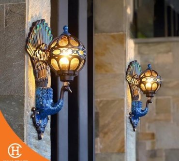 Dekorasi Lampu Peacock Vintage Wall Lamp 1