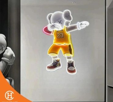 Dekorasi Lampu Sporty Decorative Kaws LED Wall Lamp 1