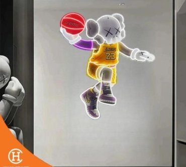 Dekorasi Lampu Sporty Decorative Kaws LED Wall Lamp