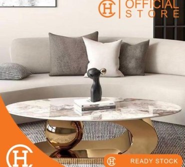 Dekorasi Meja Gold Tuscany Slate Coffee Table 1