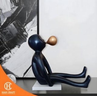 Dekorasi Pajangan Figurative Art Sculpture