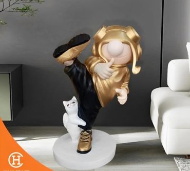 Dekorasi Pajangan Kung Fu Kid Floor Deco 1