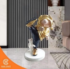 Dekorasi Pajangan Kung Fu Kid Floor Deco