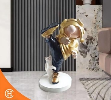 Dekorasi Pajangan Kung Fu Kid Floor Deco