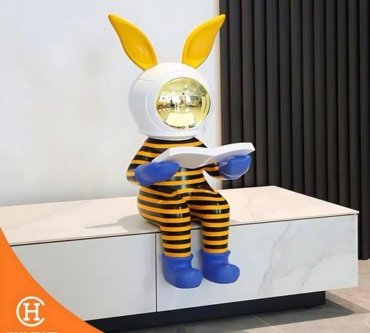 Dekorasi Pajangan Rabbit Decorative Art Statue 1