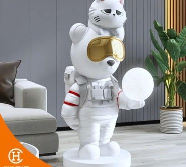 Dekorasi Pajangan Space Bear Floor Lamp 2
