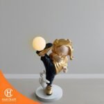 Hancraft Dekorasi Pajangan Kung Fu Kid Floor Deco - Gambar 2