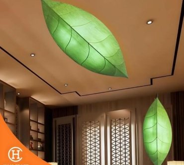 Lampu Gantung Luxury Style Leaf Chandelier Lamp Decoration 1