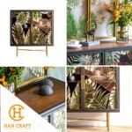 Hancraft Lemari Decorative Wooden Accent Table Cabinet - Gambar 2
