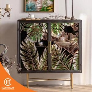Lemari Decorative Wooden Accent Table Cabinet