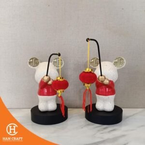 Pajangan Imlek Twin Violent Bear Ornaments