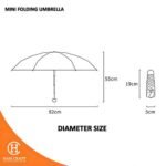 Hancraft Payung Lipat Mini Folding Umbrella UV Protection With Capsule Box - Gambar 3