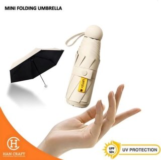 Payung Lipat Mini Folding Umbrella UV Protection With Capsule Box