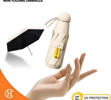 Payung Lipat Mini Folding Umbrella UV Protection With Capsule Box