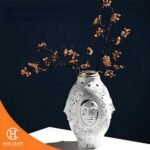 Hancraft Vas Bunga Face Ceramic Vase Home Deco - Gambar 2