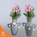 Hancraft Vas Bunga Tom Vase Modern Ceramic - Gambar 2