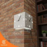 Hancraft Jam Dinding Double Sided Wall Corner Clock - Gambar 4