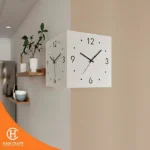 Hancraft Jam Dinding Double Sided Wall Corner Clock - Gambar 3