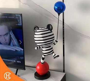 Dekorasi Pajangan Ballon Bear Sculpture Home Decor