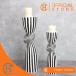 Dekorasi Pajangan Black & White Stripes Creative Ornaments - Gambar 2