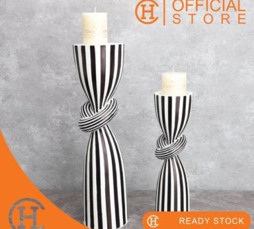 Dekorasi Pajangan Black & White Stripes Creative Ornaments 1