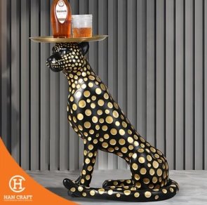 Dekorasi Pajangan Fortune Leopard Interior Home Decor