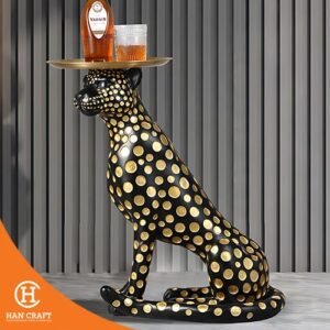 Dekorasi Pajangan Fortune Leopard Interior Home Decor