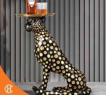Dekorasi Pajangan Fortune Leopard Interior Home Decor