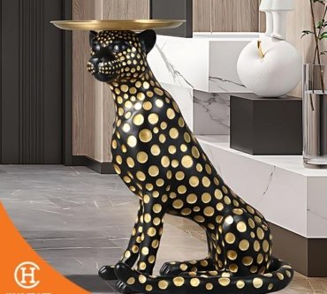 Dekorasi Pajangan Fortune Leopard Interior Home Decor A