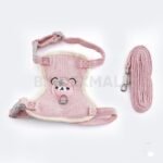 Bear Pattern Cute Pet Harness & Leash Set - Gambar 2