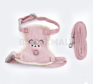 Cat Harness Leash Collar Set Adjustable Cartoon Bee B