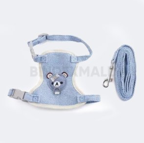 Cat Harness Leash Collar Set Adjustable Cartoon Bee F