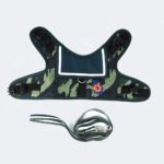 Rompi Harness Anjing Motif Loreng + Tali - Gambar 2